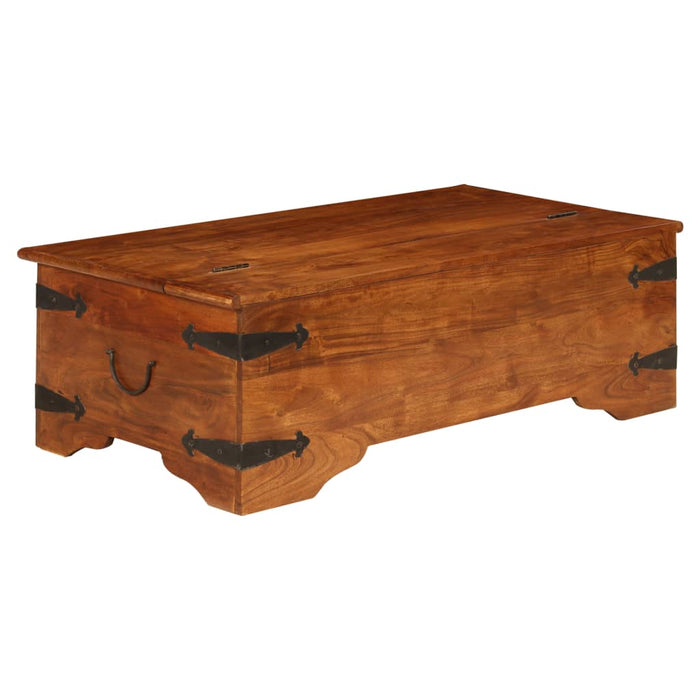 Masă de cafea lemn masiv acaciacu finisaj tip miere 110x55x35cm - WALTI WALTI