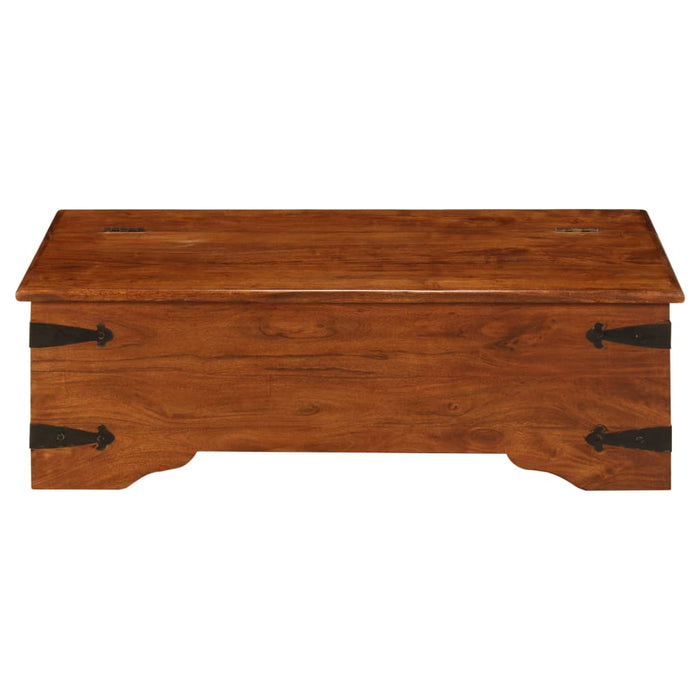 Masă de cafea lemn masiv acaciacu finisaj tip miere 110x55x35cm - WALTI WALTI