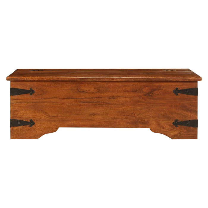 Masă de cafea lemn masiv acaciacu finisaj tip miere 110x55x35cm - WALTI WALTI