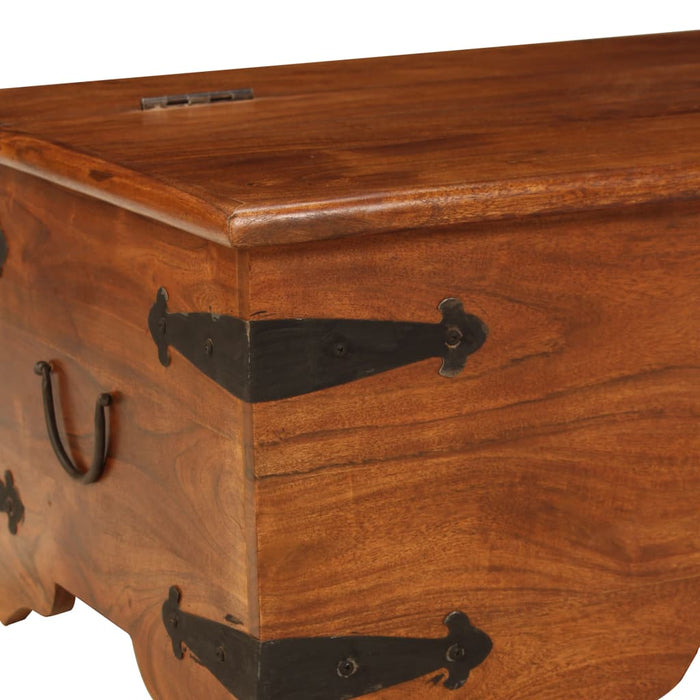Masă de cafea lemn masiv acaciacu finisaj tip miere 110x55x35cm - WALTI WALTI