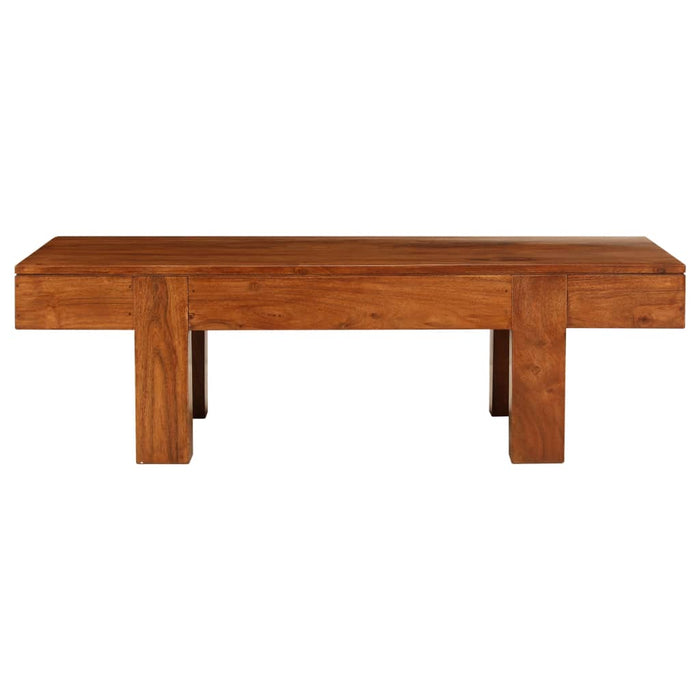 Masă de cafea lemn masiv acaciacu finisaj tip miere 100x50x30cm - WALTI WALTI