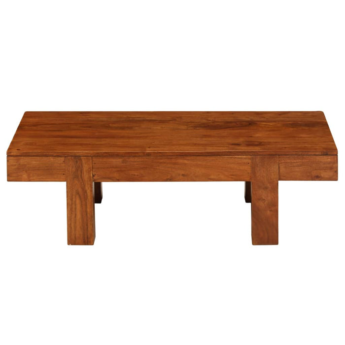 Masă de cafea lemn masiv acaciacu finisaj tip miere 100x50x30cm - WALTI WALTI