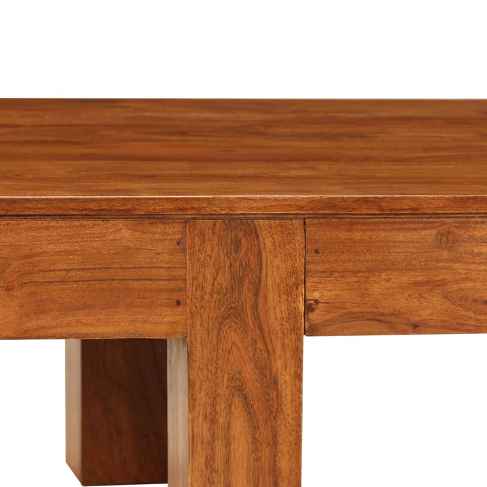 Masă de cafea lemn masiv acaciacu finisaj tip miere 100x50x30cm - WALTI WALTI
