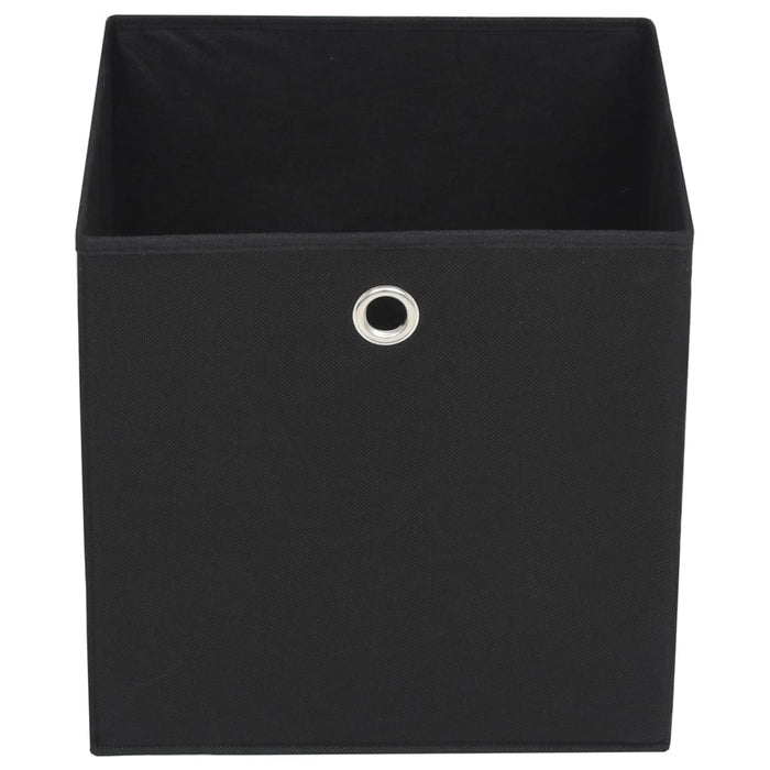 Cutii de depozitare, 4 buc., negru 32x32x32 cm material nețesut - WALTI WALTI