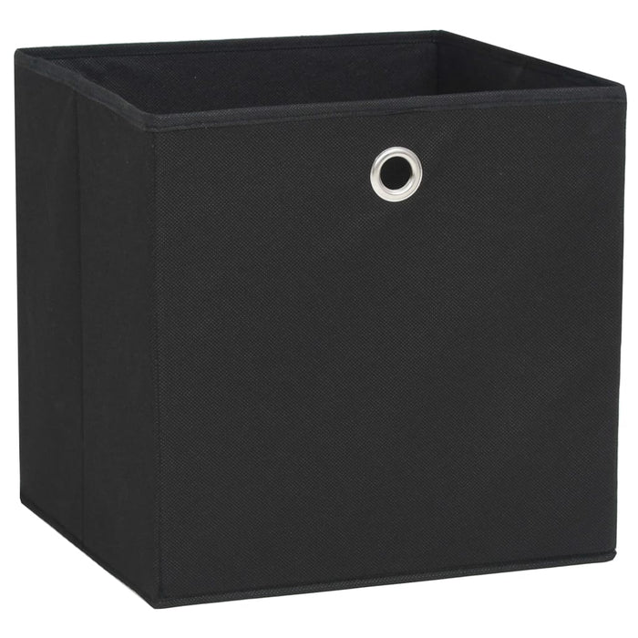 Cutii de depozitare, 4 buc., negru 32x32x32 cm material nețesut - WALTI WALTI