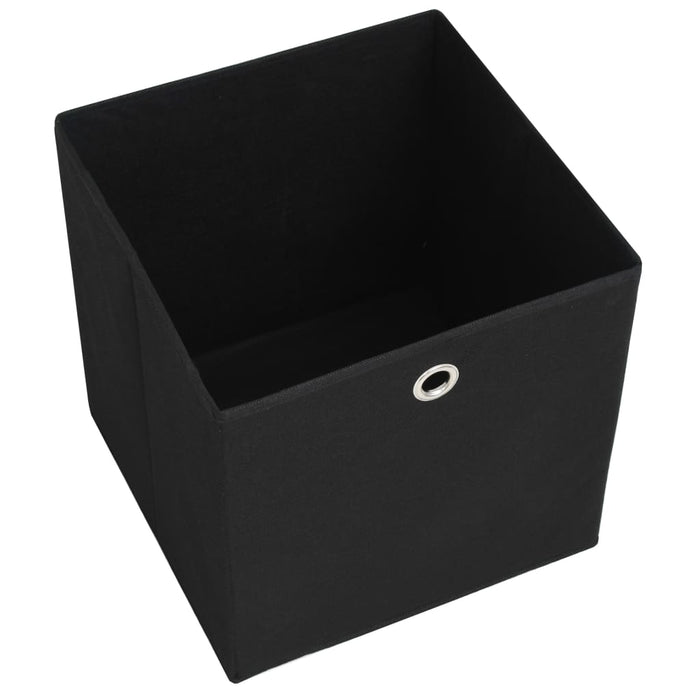 Cutii de depozitare, 4 buc., negru 32x32x32 cm material nețesut - WALTI WALTI