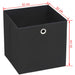 Cutii de depozitare, 10 buc. negru 32x32x32 cm material nețesut - WALTI WALTI