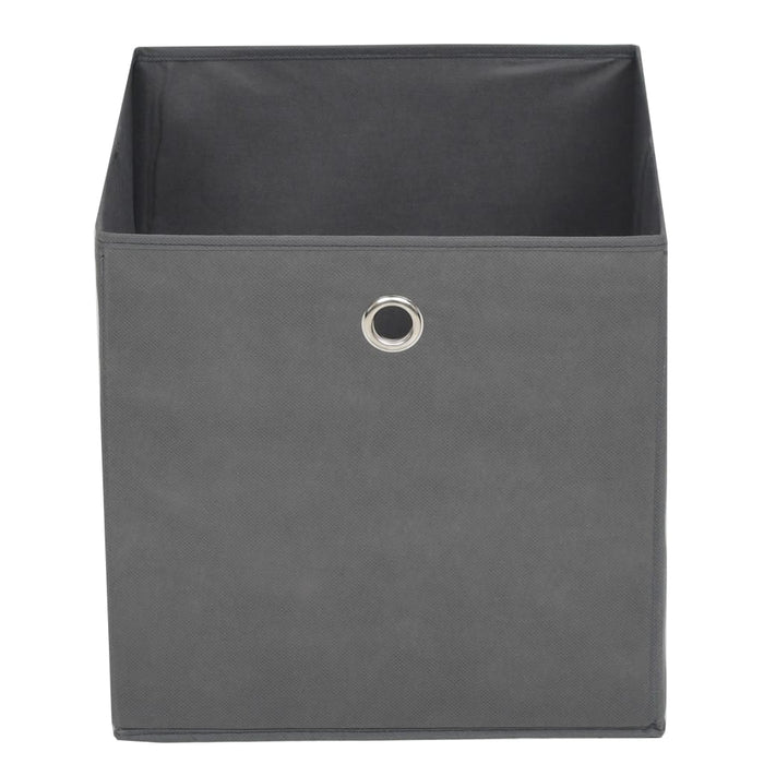 Cutii de depozitare, 4 buc, material nețesut, 32x32x32 cm, Gri - WALTI WALTI