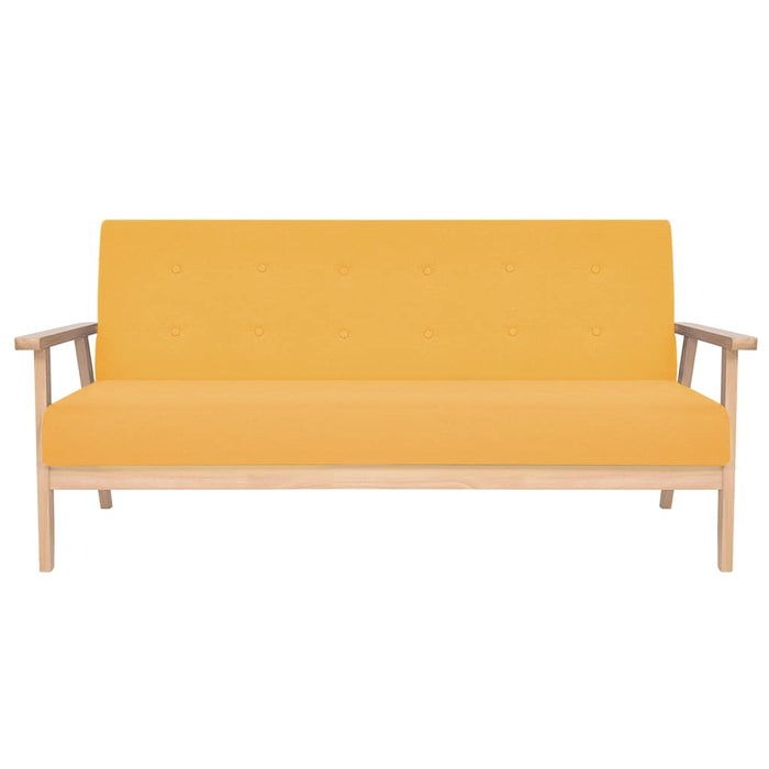 Set de canapele 2 piese, textil, galben - WALTI WALTI