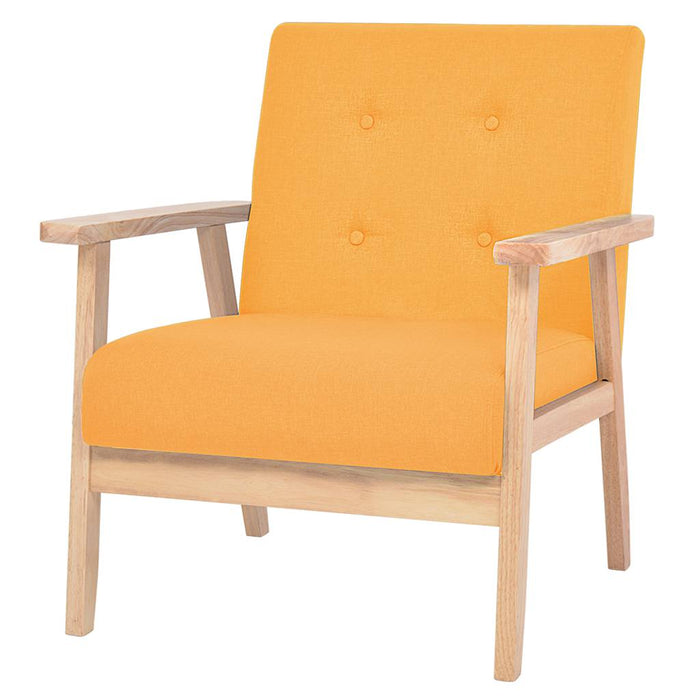 Set de canapele 2 piese, textil, galben - WALTI WALTI