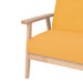 Set cu canapele, 2 piese, material textil, galben - WALTI WALTI