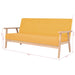 Set canapea din 3 piese, material textil, galben - WALTI WALTI