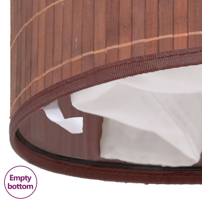 Coș de rufe din bambus, oval, maro - WALTI WALTI