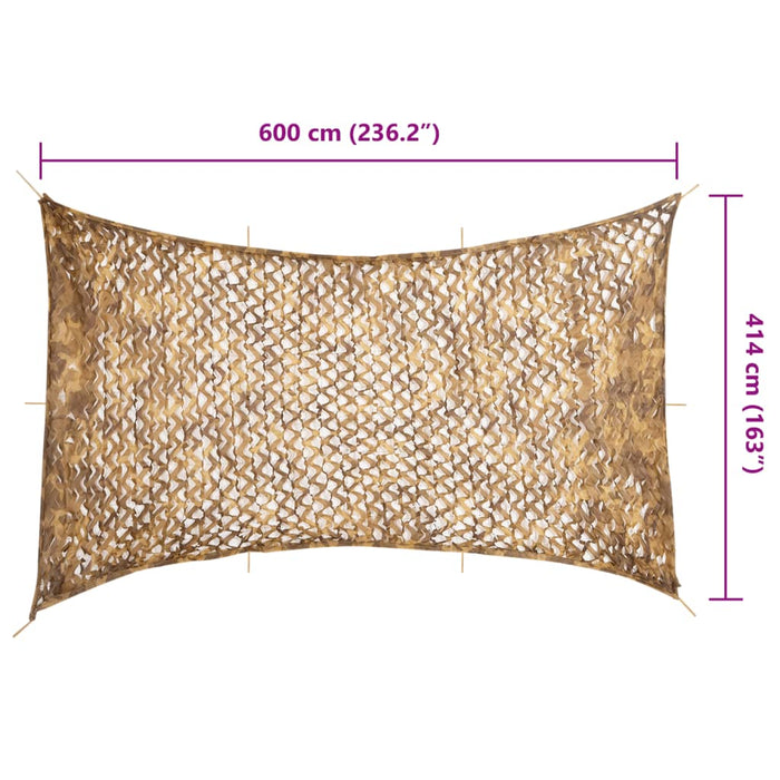 Plasă de camuflaj cu geantă de depozitare, 4 x 6 m WALTI