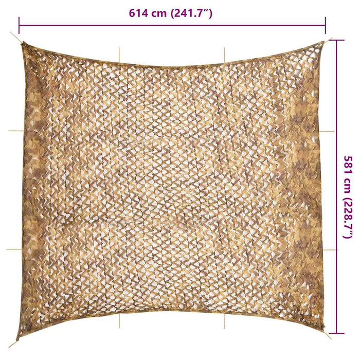 Plasă de camuflaj cu geantă de depozitare, 6 x 6 m WALTI