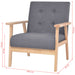 Set cu canapea, 2 piese, material textil, gri închis - WALTI WALTI