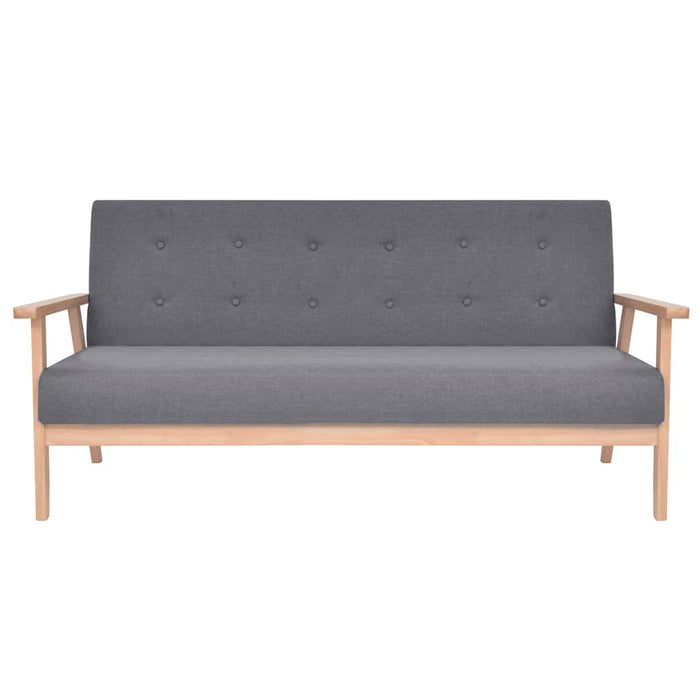 Set canapea 2 piese, textil, gri închis - WALTI WALTI