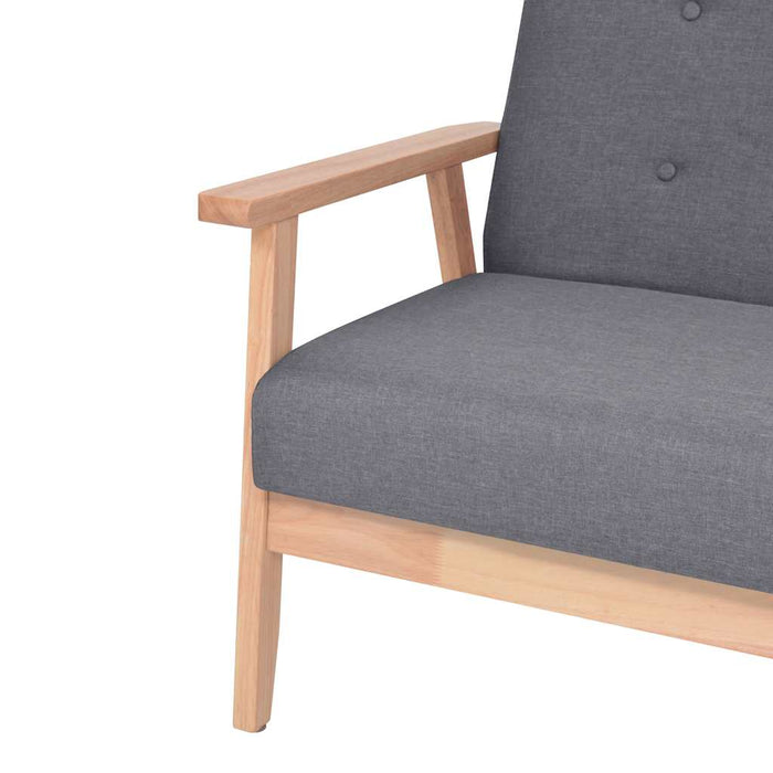 Set canapea 2 piese, textil, gri închis - WALTI WALTI