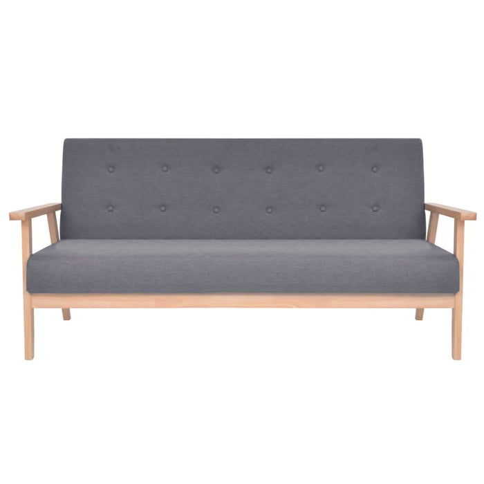 Set de canapele, 2 piese, material textil, gri închis - WALTI WALTI