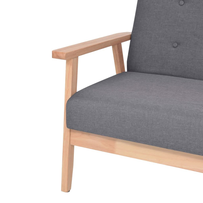 Set de canapele, 2 piese, material textil, gri închis - WALTI WALTI