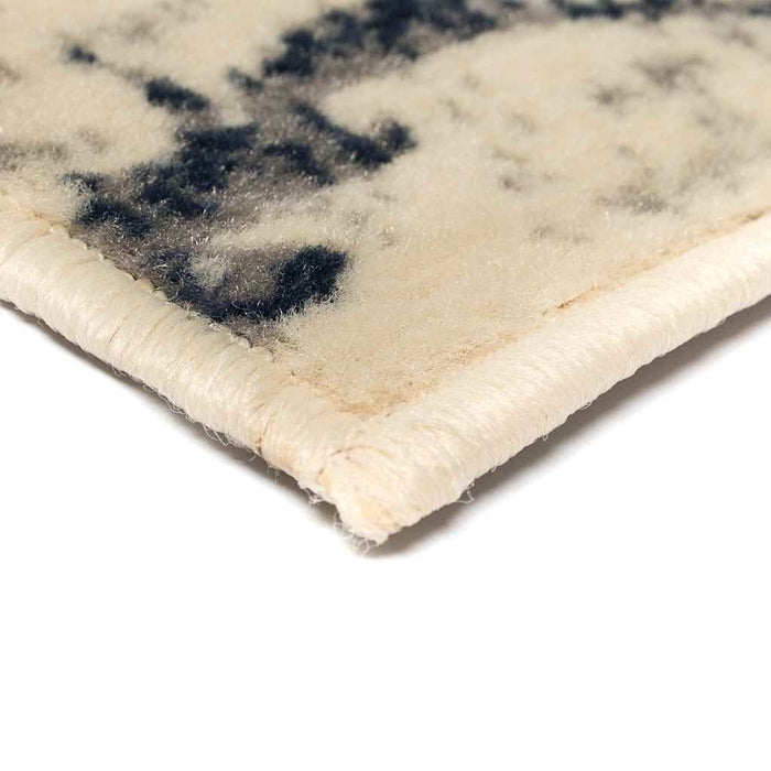 Covor modern cu design floral, 160 x 230 cm, bej/albastru WALTI