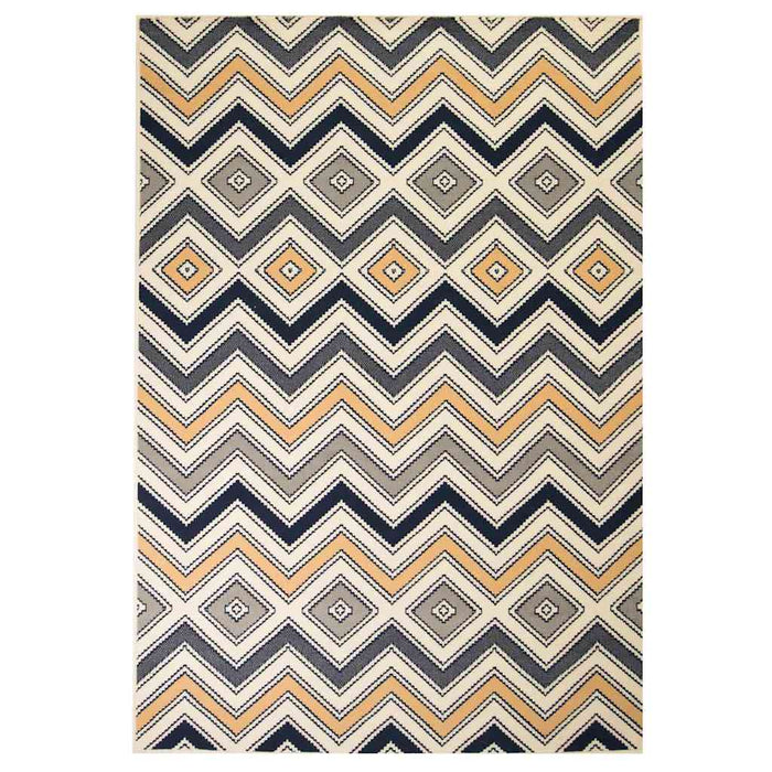 Covor modern Design zigzag 120x170 cm Maro/negru/albastru WALTI