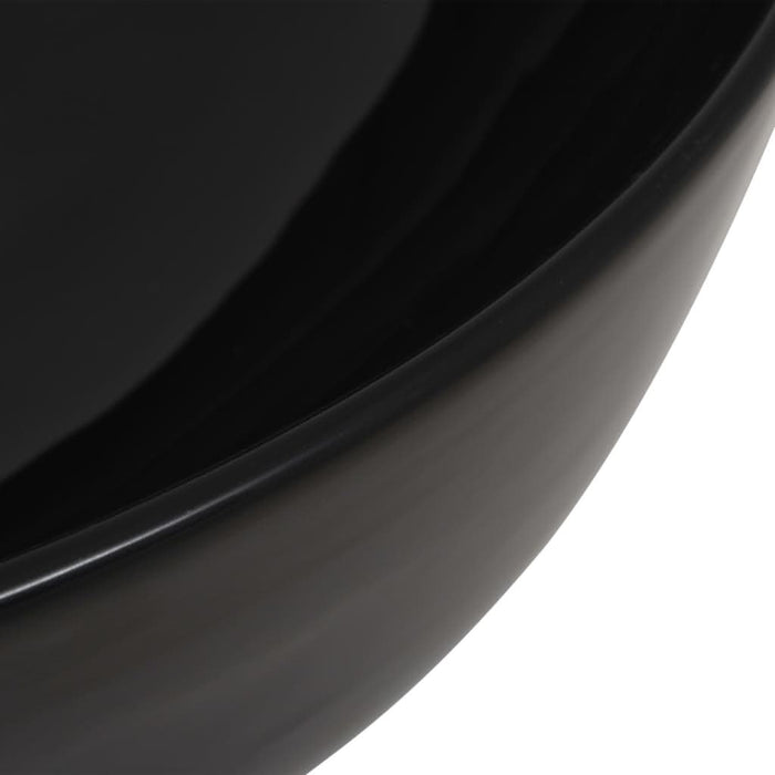 Chiuvetă din ceramică, rotundă, 41,5 x 13,5 cm, negru - WALTI WALTI