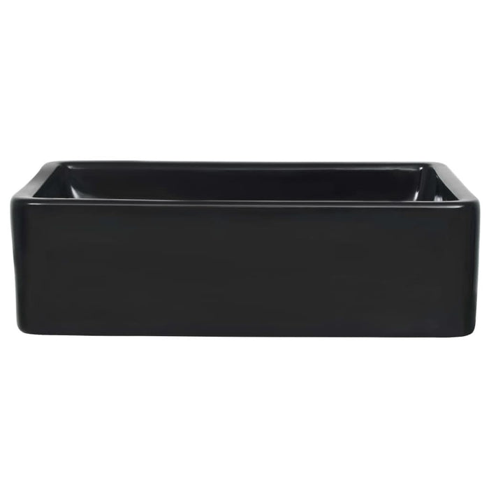 Bazin chiuvetă ceramic, dreptunghiular, negru, 41 x 30 x 12 cm - WALTI WALTI