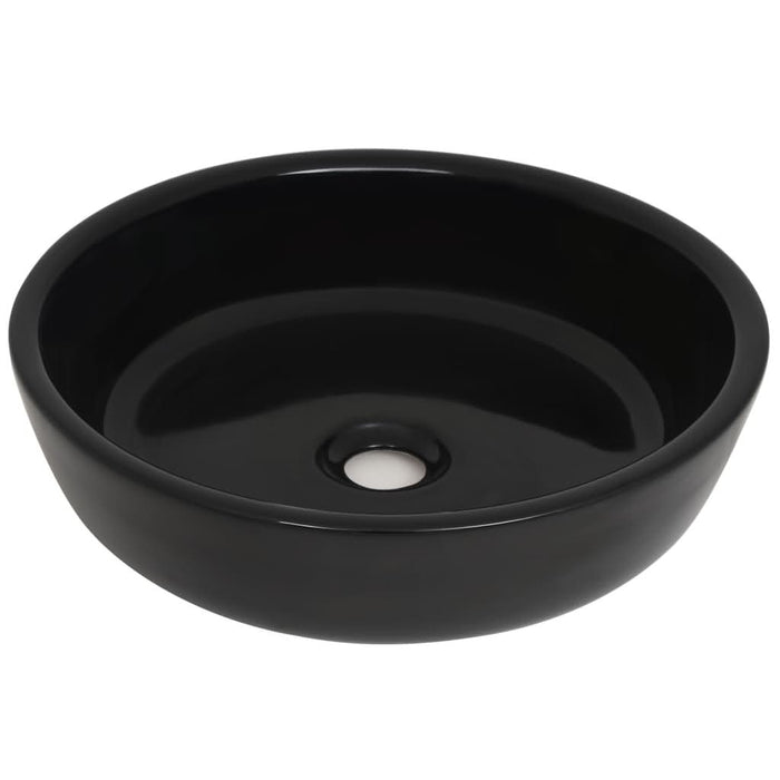 Bazin chiuvetă ceramic, negru, 42 x 12 cm, rotund - WALTI WALTI