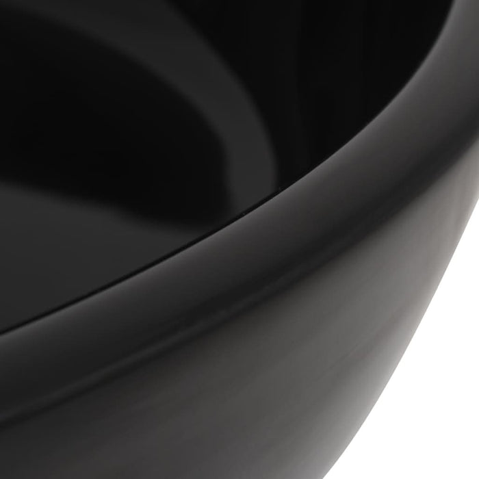 Bazin chiuvetă ceramic, negru, 42 x 12 cm, rotund - WALTI WALTI
