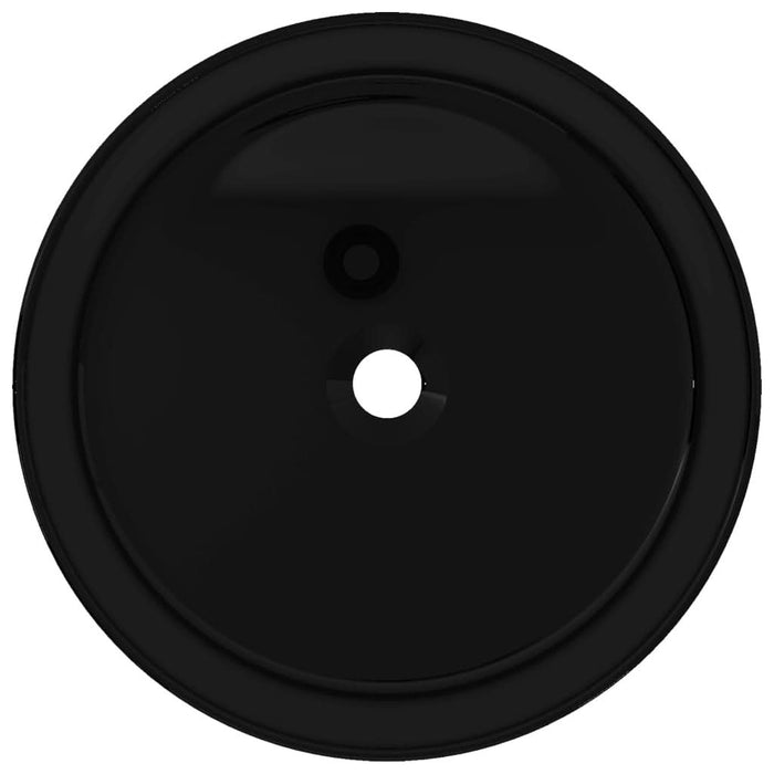 Bazin chiuvetă ceramic, Rotund Negru 40x15 cm - WALTI WALTI