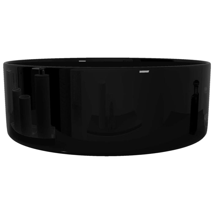 Bazin chiuvetă ceramic, Rotund Negru 40x15 cm - WALTI WALTI
