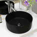 Bazin chiuvetă ceramic, Rotund Negru 40x15 cm - WALTI WALTI