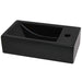 Chiuvetă cu orificiu robinet, negru, 46x25,5x12, ceramică - WALTI WALTI