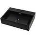 Bazin cu orificiu robinet ceramică, 60,5x42,5x14,5 cm, negru - WALTI WALTI