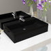 Bazin cu orificiu robinet ceramică, 60,5x42,5x14,5 cm, negru - WALTI WALTI