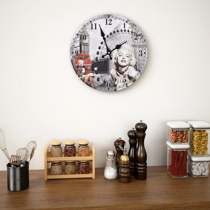 Ceas de perete vintage Marilyn Monroe, 30 cm - WALTI WALTI