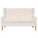 Set canapea, 2 piese, textil, Alb crem - WALTI WALTI