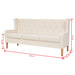 Set de canapele, 2 piese, material textil, alb crem - WALTI WALTI