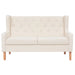 Set de canapele 2 piese, alb crem, material textil - WALTI WALTI