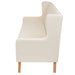 Set de canapele 2 piese, alb crem, material textil - WALTI WALTI