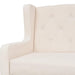 Set de canapele, 3 piese, alb crem, material textil - WALTI WALTI