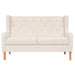 Set de canapele, 3 piese, alb crem, material textil - WALTI WALTI