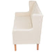 Set de canapele, 3 piese, alb crem, material textil - WALTI WALTI