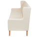 Set de canapele, 3 piese, alb crem, material textil - WALTI WALTI