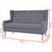 Set cu canapea, 2 piese, material textil, gri - WALTI WALTI
