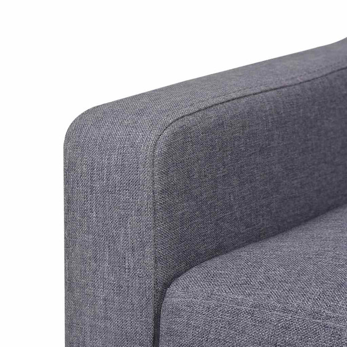 Set cu canapea, 2 piese, material textil, gri - WALTI WALTI