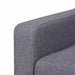 Set cu canapea, 2 piese, material textil, gri - WALTI WALTI