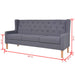 Set canapea, 2 piese, gri, material textil - WALTI WALTI