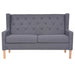 Set de canapele, 2 piese, material textil, gri - WALTI WALTI